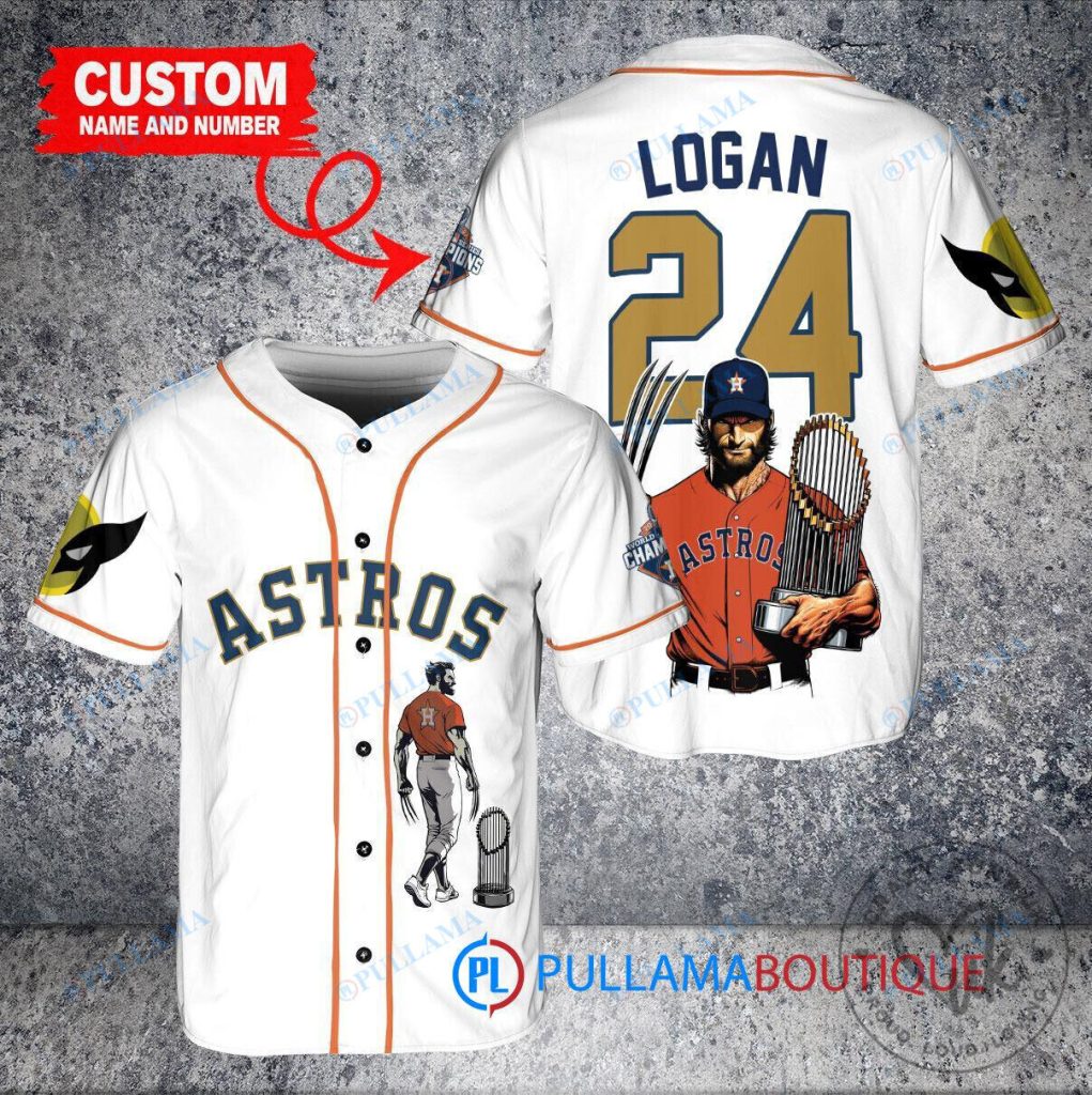 Wolverine Houston Astros Baseball Jersey Custom Logan 24 World Series Champions 37 Wolverine Houston Astros Baseball Jersey Custom Logan 24 World Series Champions