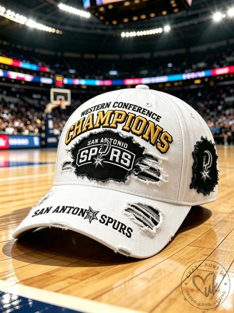 San Antonio Spurs Western Conference Champions Distressed Baseball Cap 33 San Antonio Spurs Western Conference Champions Distressed Baseball Cap