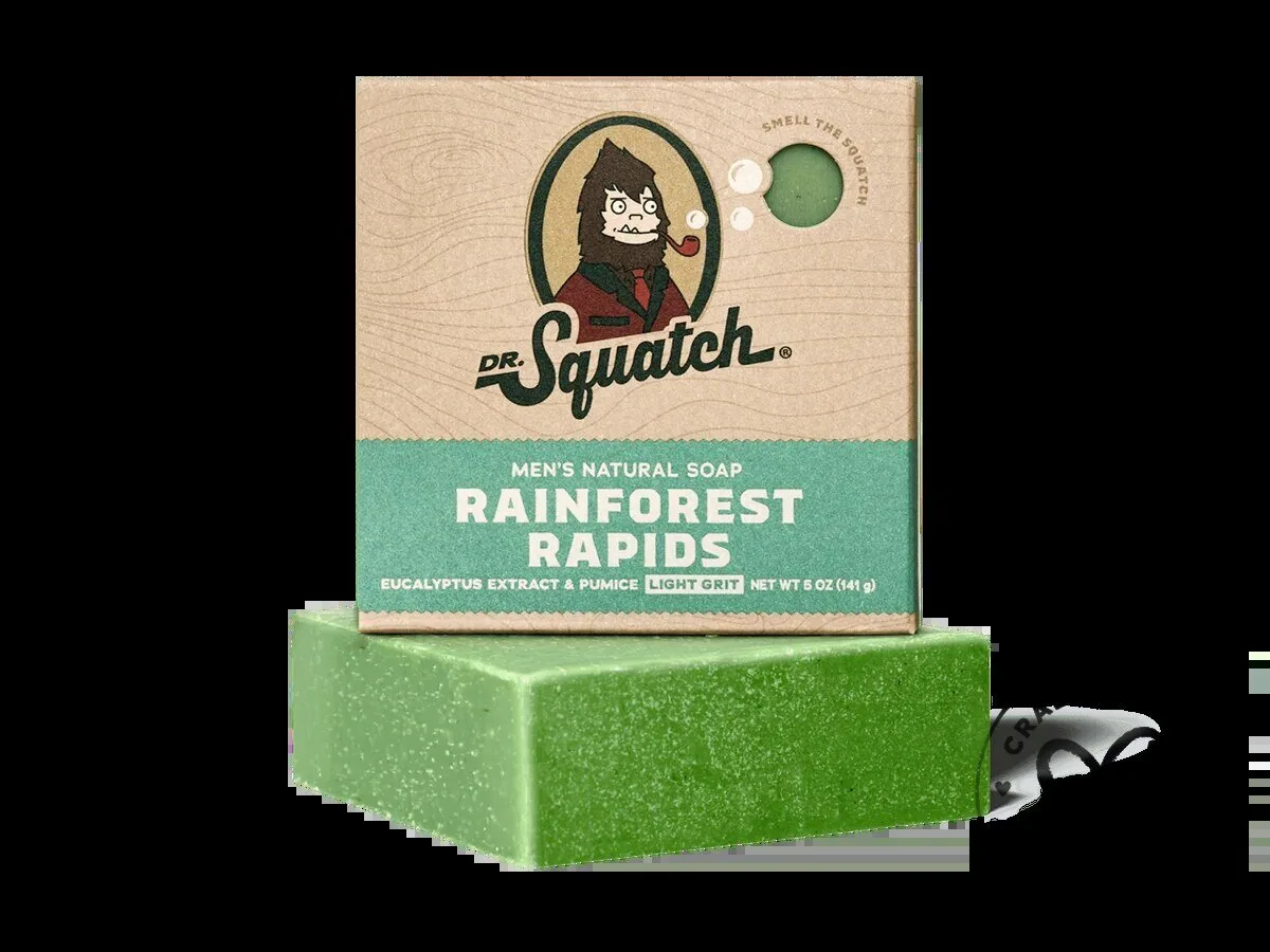 Dr. Squatch Rainforest Rapids Eucalyptus Extract and Pumice Natural Soap 8 Dr. Squatch Rainforest Rapids Eucalyptus Extract and Pumice Natural Soap