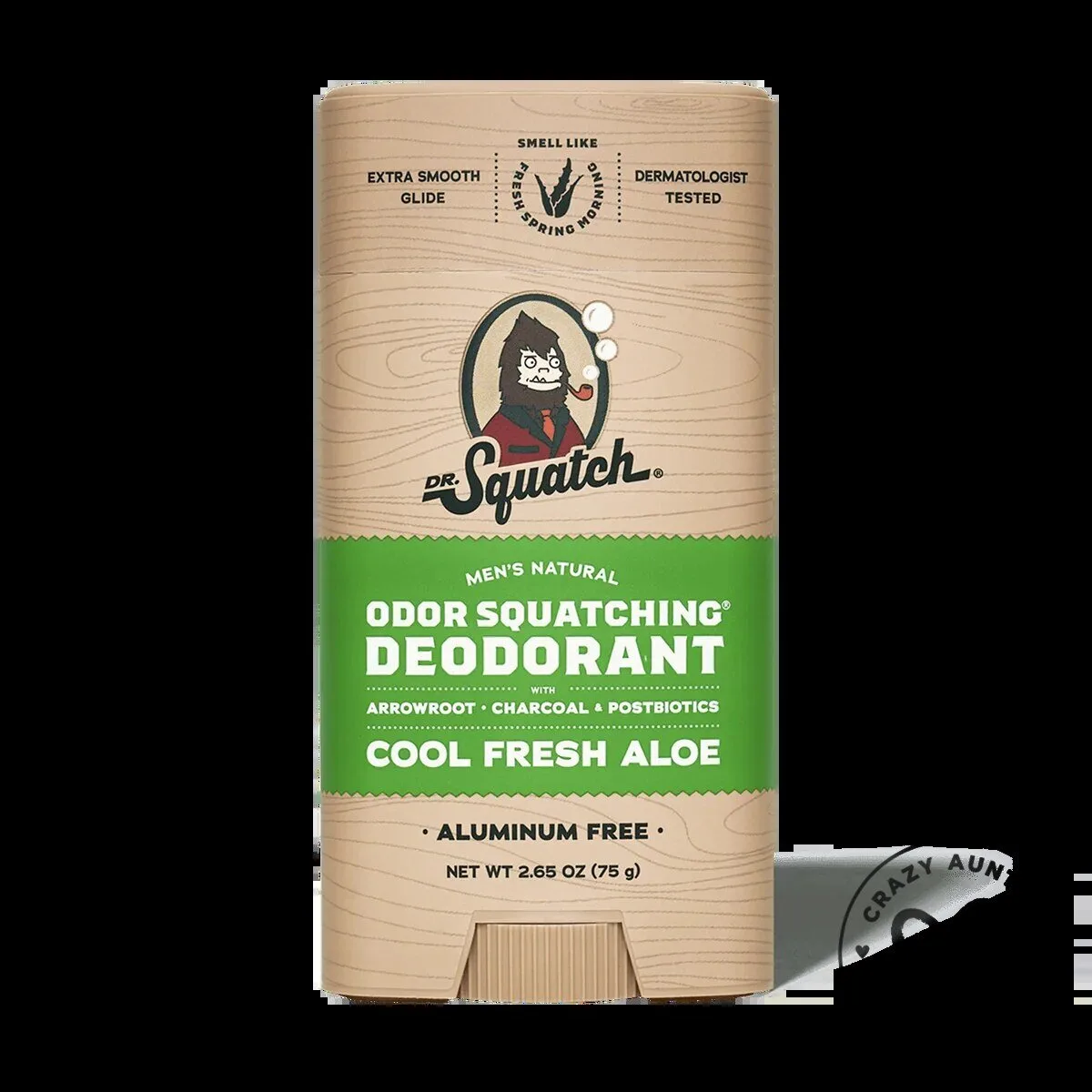 Dr. Squatch Men's Natural Odor Squatching Cool Fresh Aloe Deodorant