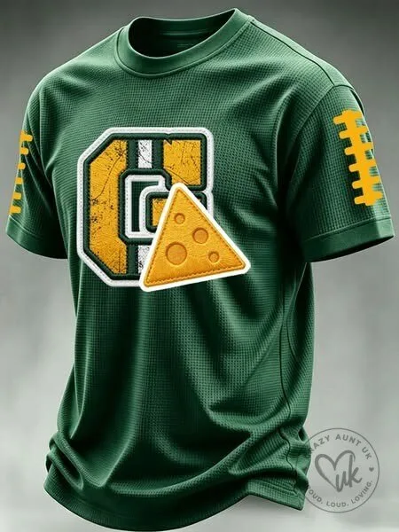 Green Bay Packers Distressed Logo Football Jersey