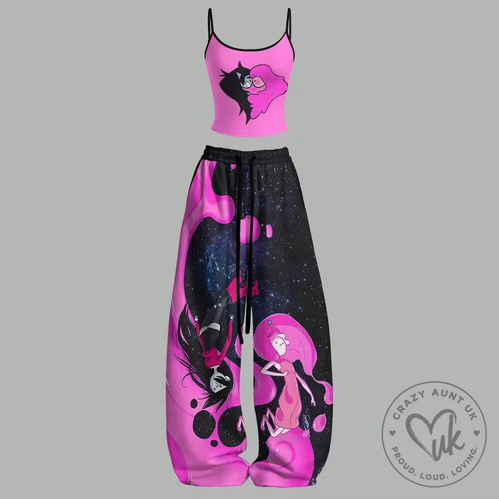 Adventure Time Marceline and Princess Bubblegum Women's Two-Piece Outfit