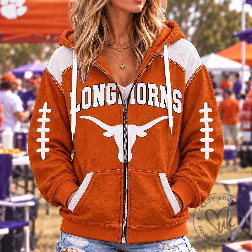 Texas Longhorns Football Team Full-Zip Hoodie