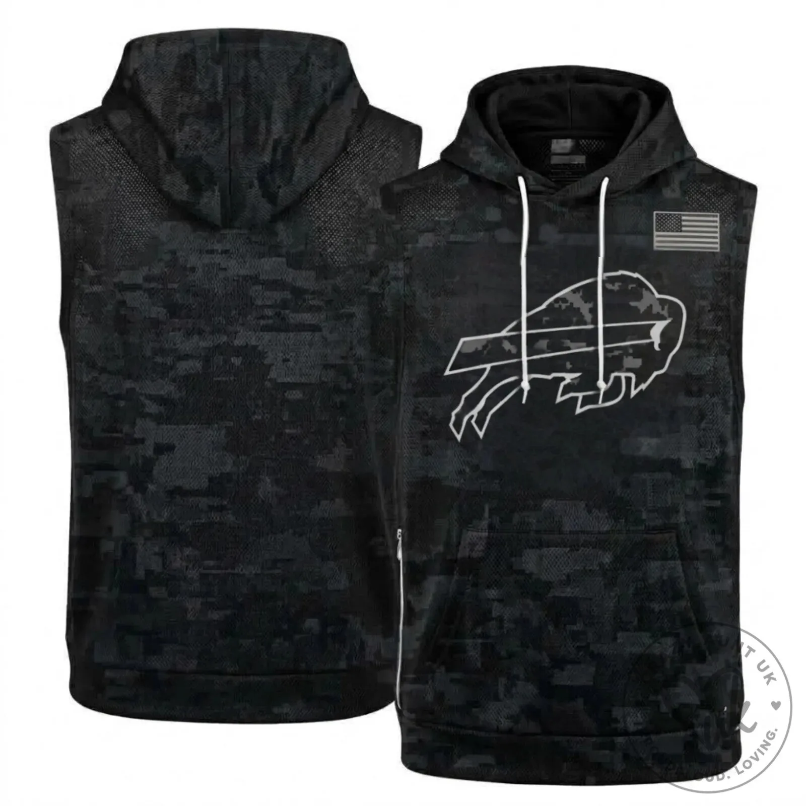 Buffalo Bills Salute to Service Black Sleeveless Hoodie Tank Top 10 Buffalo Bills Salute to Service Black Sleeveless Hoodie Tank Top