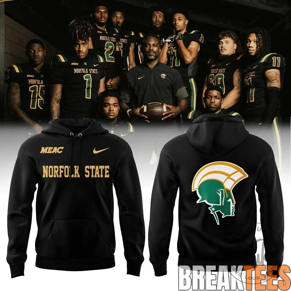 Norfolk State Spartans Football Team Black Fan Hoodie