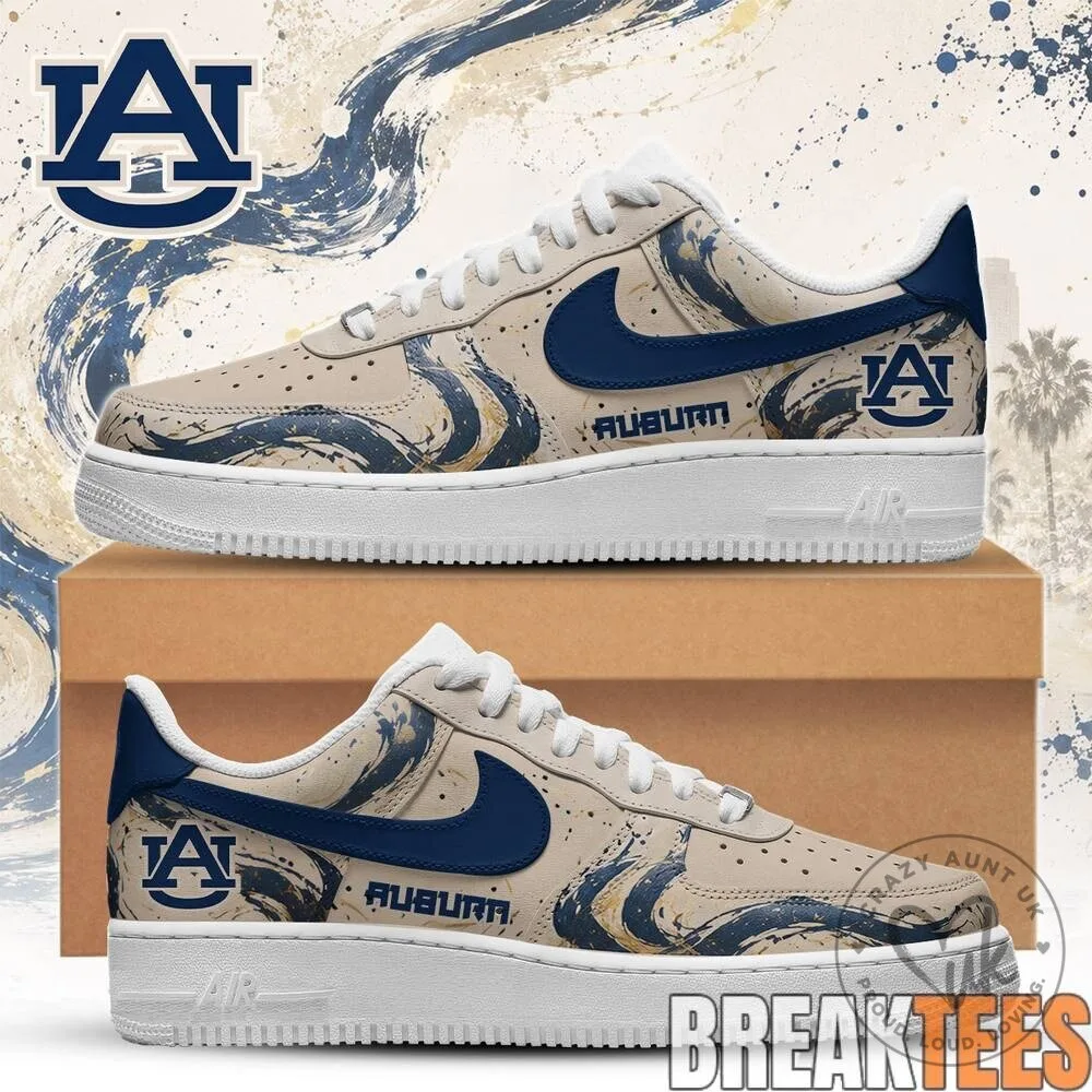 Auburn Tigers NCAA Royal Legacy Custom Design Sneakers Shoes