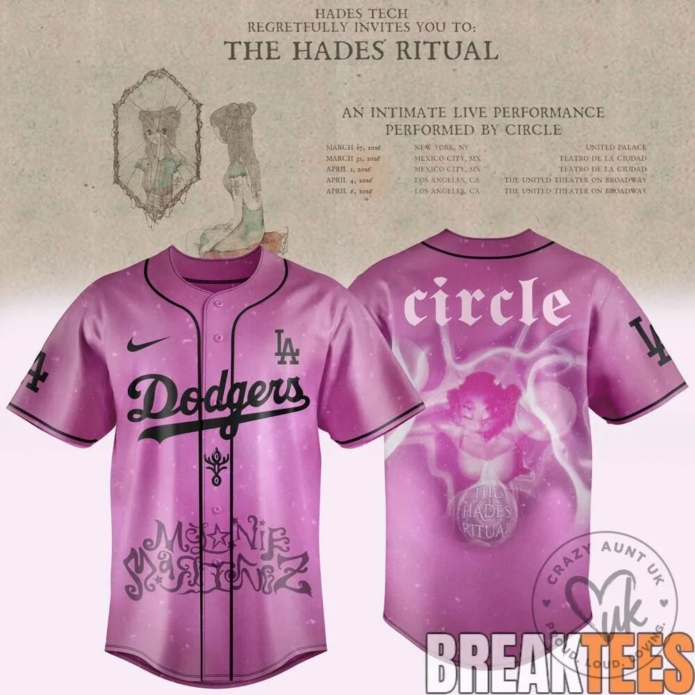 Los Angeles Dodgers Melanie Martinez The Hades Ritual Baseball Jersey
