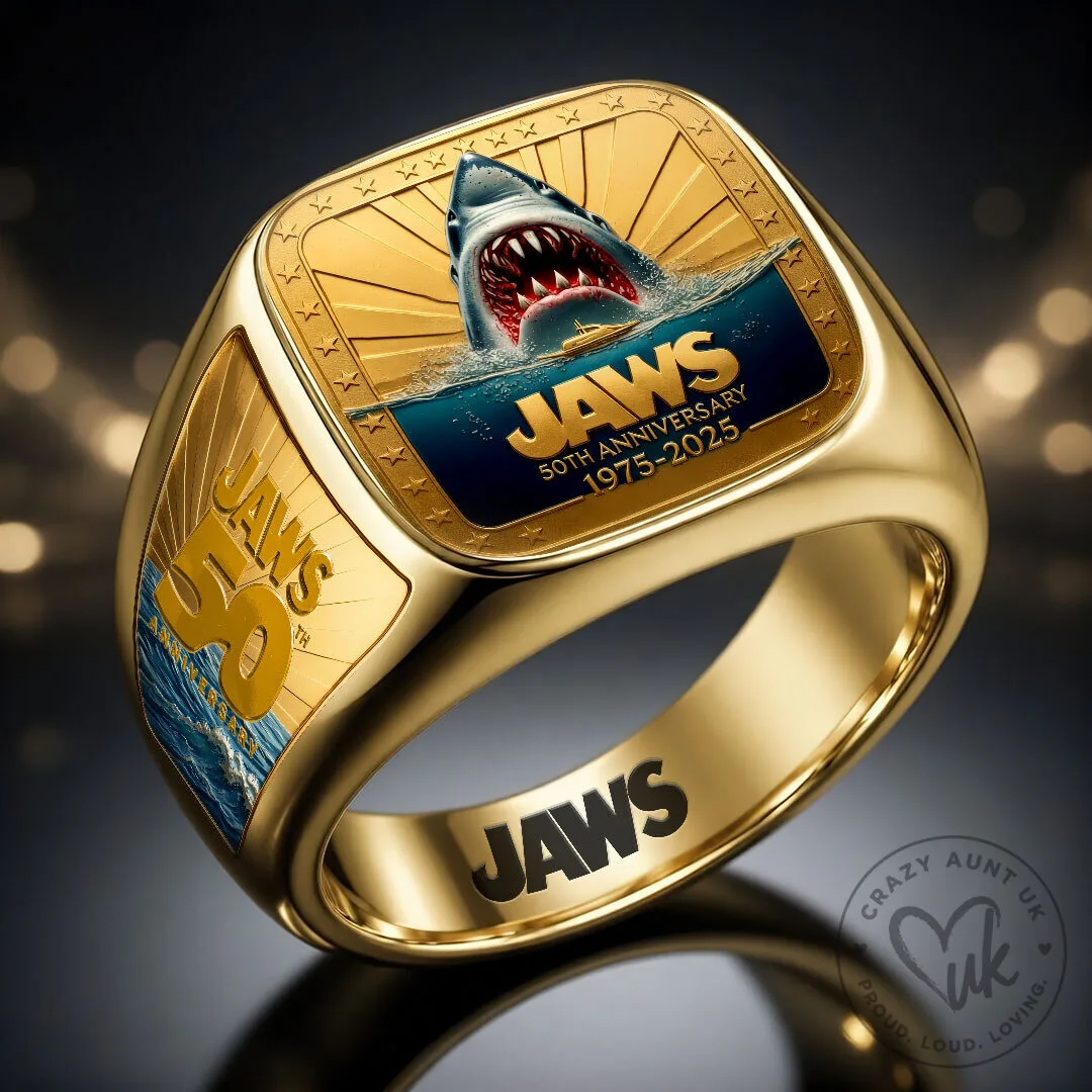 Jaws 50th Anniversary Commemorative Gold Ring