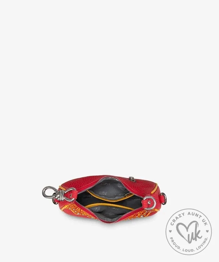 Kansas City Chiefs Embossed Leather Crossbody Bag with Rhinestone Accents 17 Kansas City Chiefs Embossed Leather Crossbody Bag with Rhinestone Accents