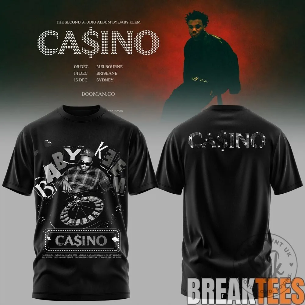 Baby Keem Casino 2026 Tour Concert Hip Hop Music T-Shirt