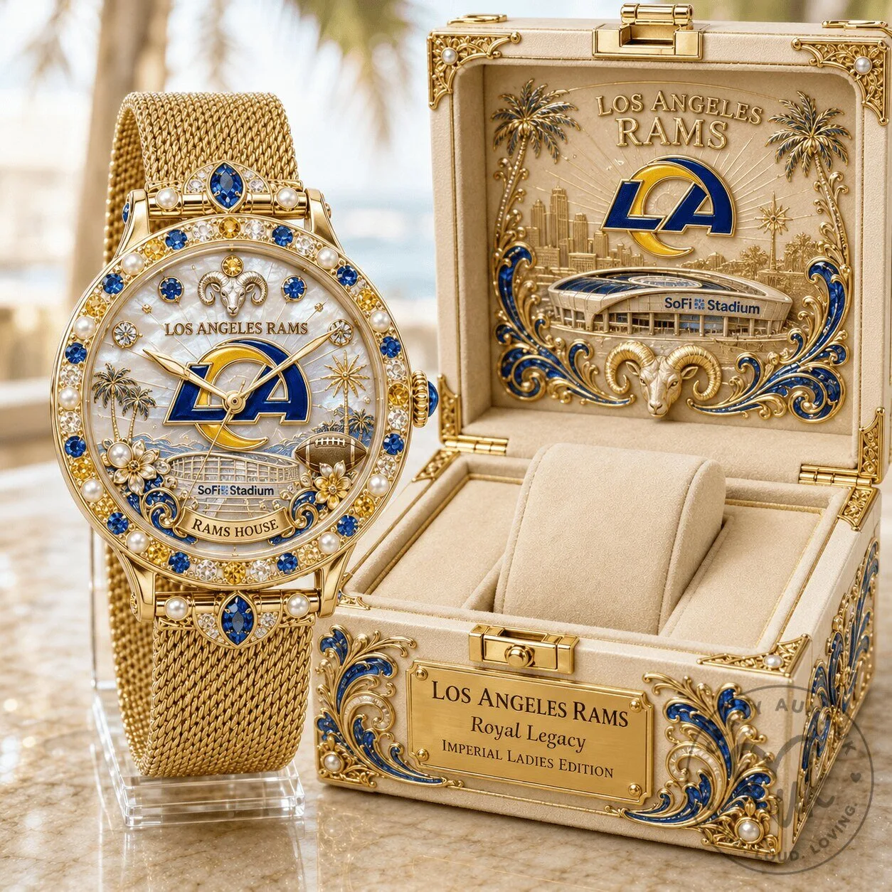 Los Angeles Rams Royal Legacy Imperial Ladies Edition Watch 2 Los Angeles Rams Royal Legacy Imperial Ladies Edition Watch