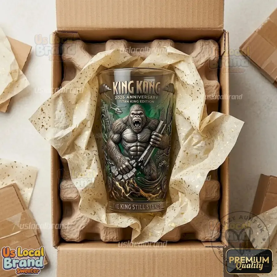 King Kong 2026 Anniversary Titan King Edition Drinking Glass