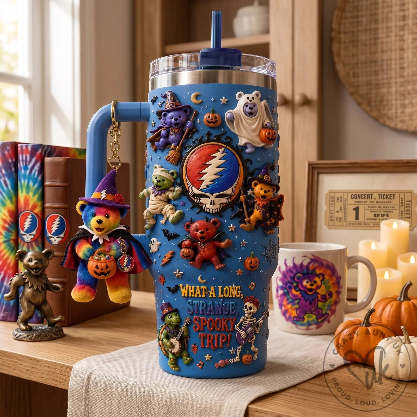 What A Long Strange Spooky Trip Tumbler for Grateful Dead Halloween