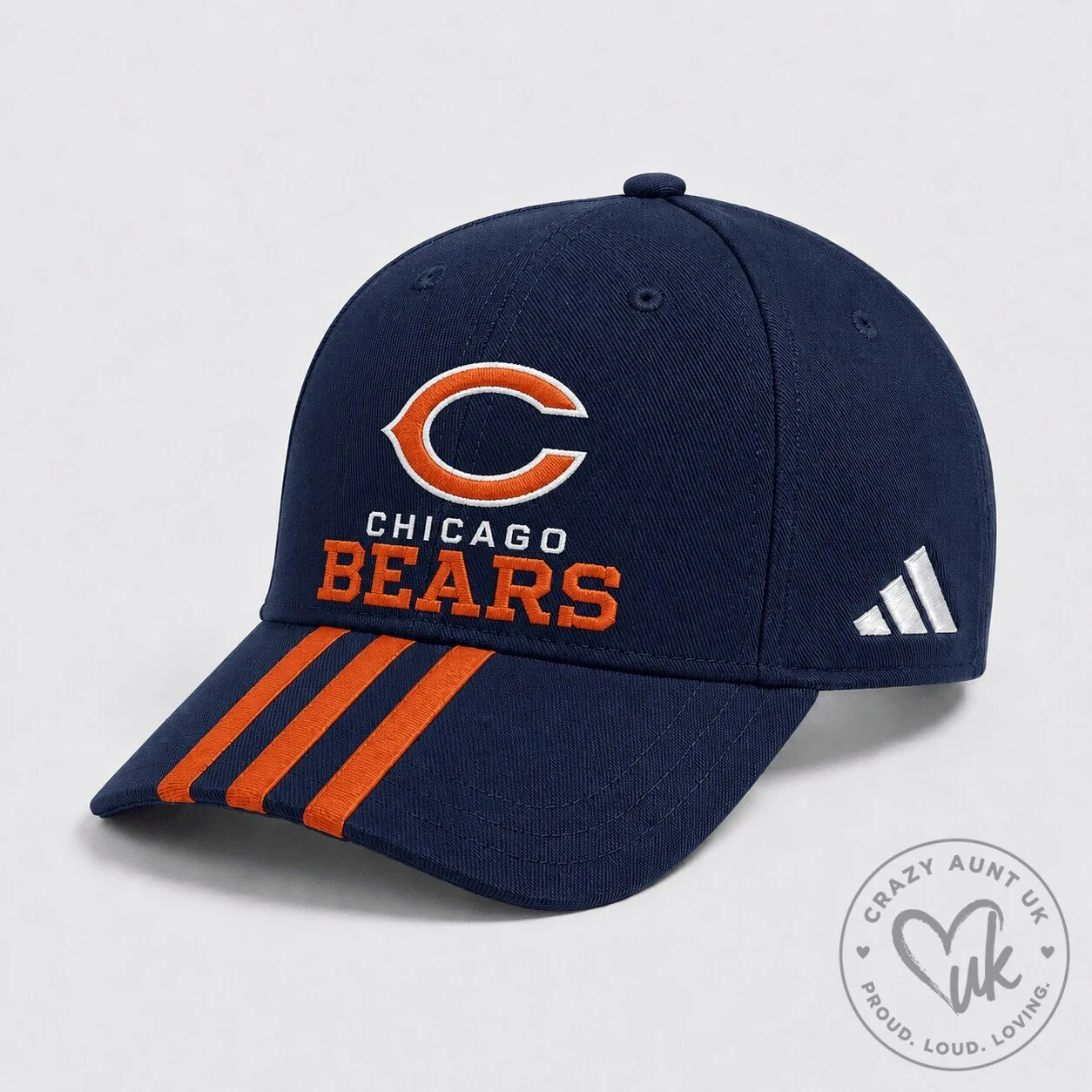 Chicago Bears National Football League Team Logo Navy Blue Cap Hat