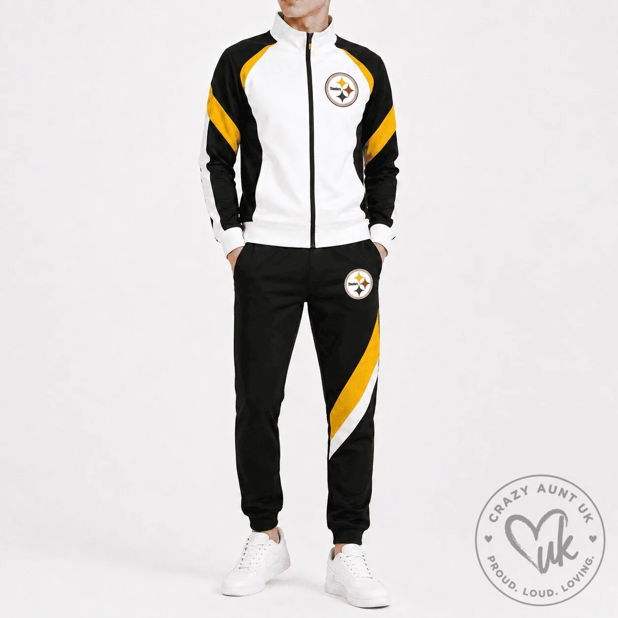 Pittsburgh Steelers National Football League Tracksuit Jacket and Jogger Pants Set
