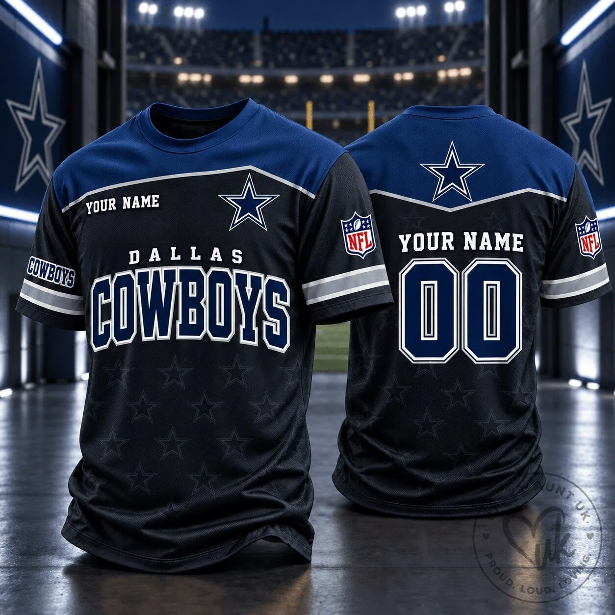 Dallas Cowboys Shirt Personalized NFL Football Team Fan Apparel