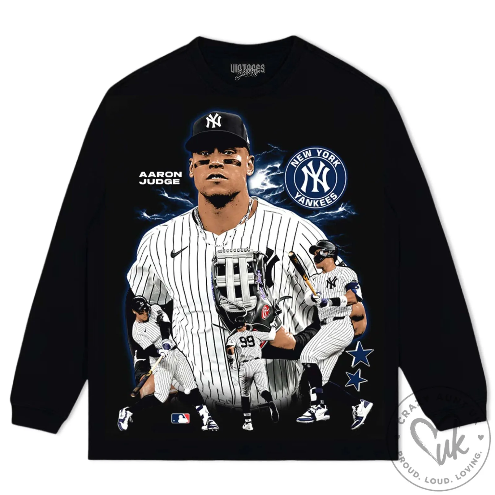 Graphic T-Shirt featuring Aaron Judge of the New York Yankees Baseball Team 28 Graphic T-Shirt featuring Aaron Judge of the New York Yankees Baseball Team