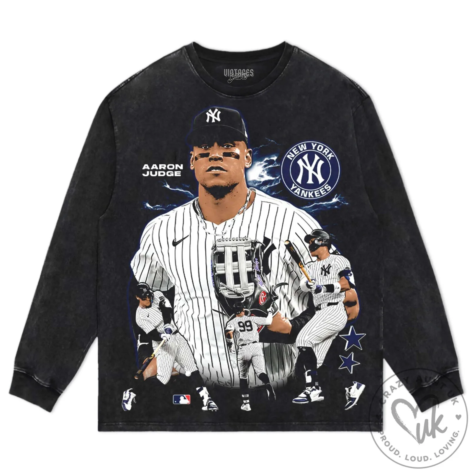 Graphic T-Shirt featuring Aaron Judge of the New York Yankees Baseball Team 29 Graphic T-Shirt featuring Aaron Judge of the New York Yankees Baseball Team