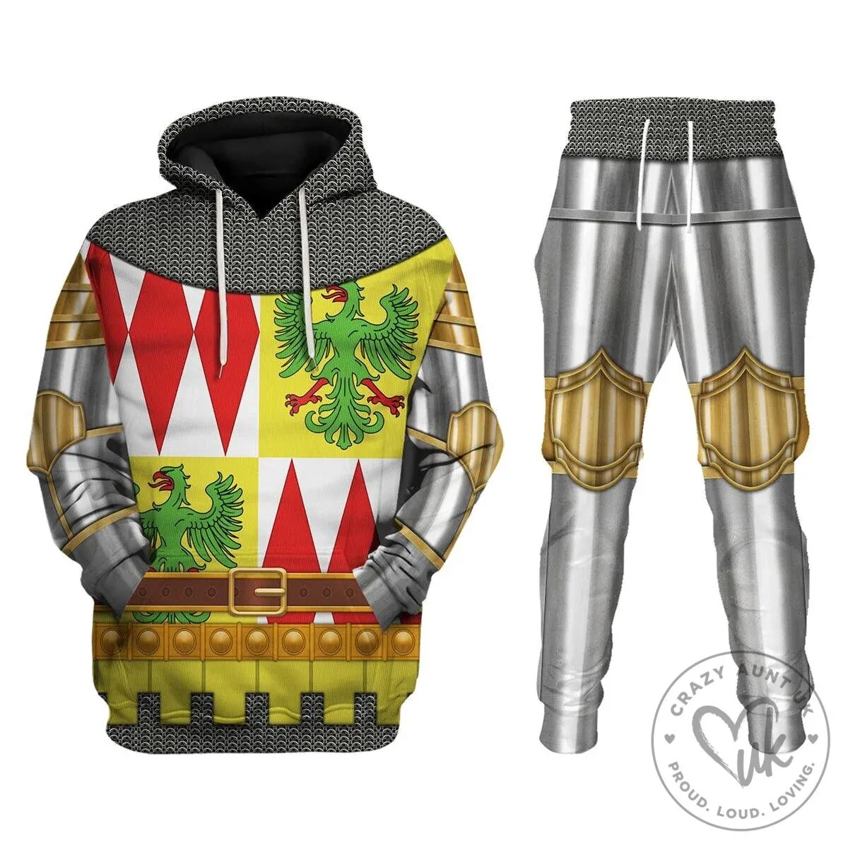 Thomas Montagu 4th Earl of Salisbury Knight Armor Costume Hoodie
