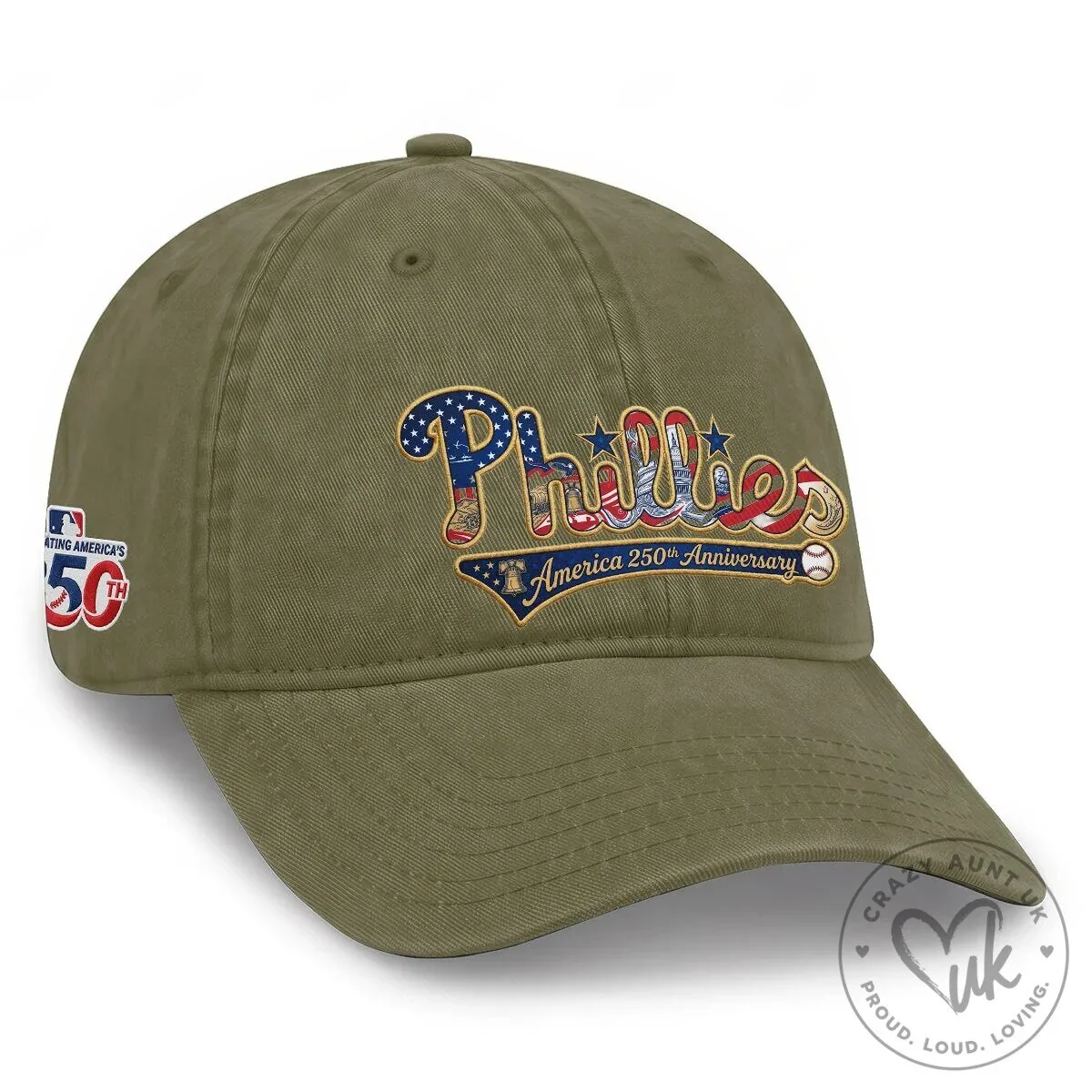 Philadelphia Phillies America 250th Anniversary Independence Day Cap Hat