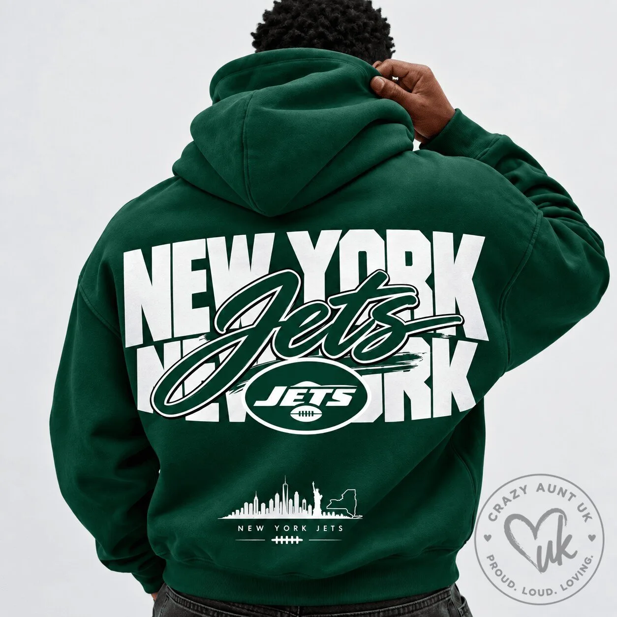 New York Jets National Football League Green Team Logo Hoodie
