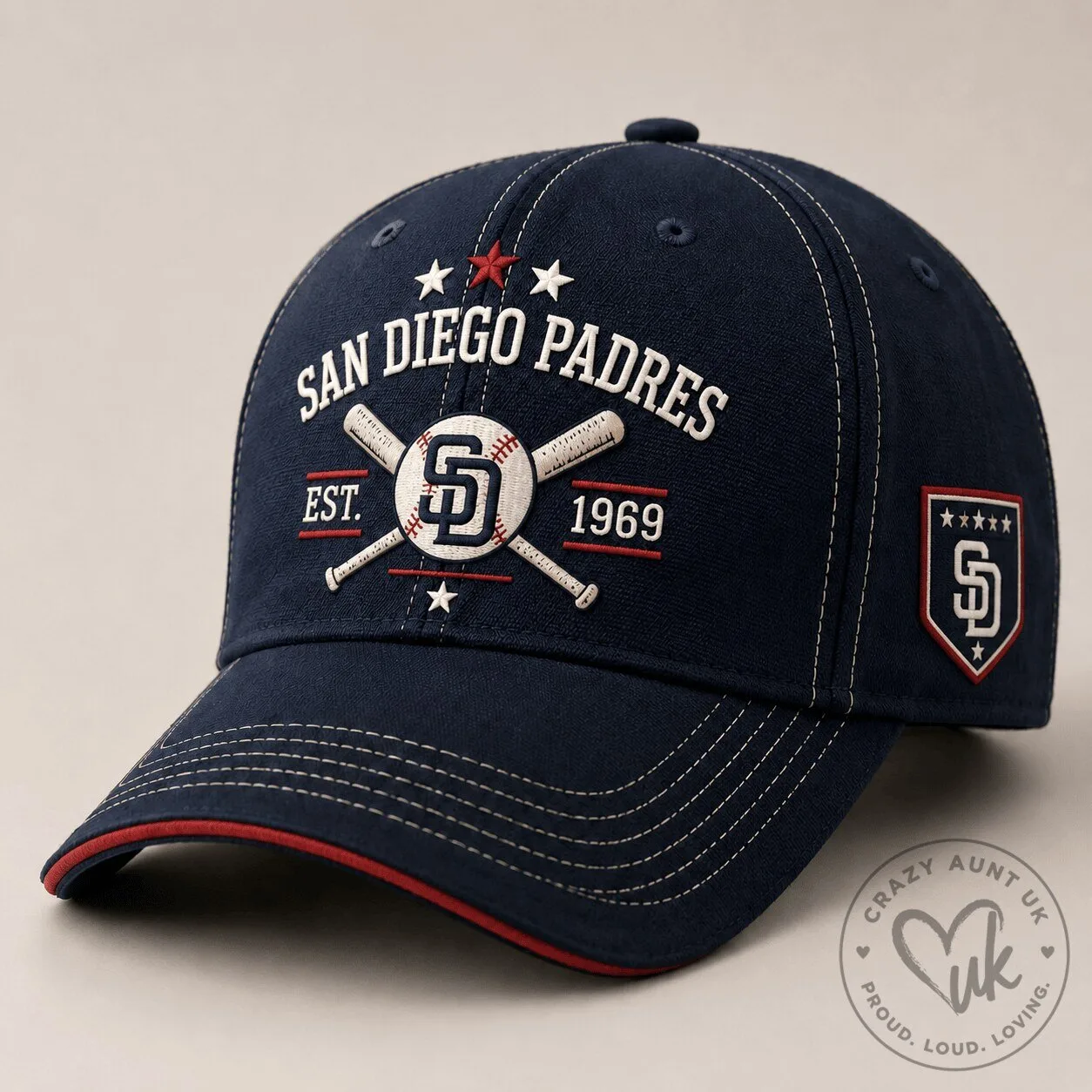 San Diego Padres Game Day Baseball Cap Hat