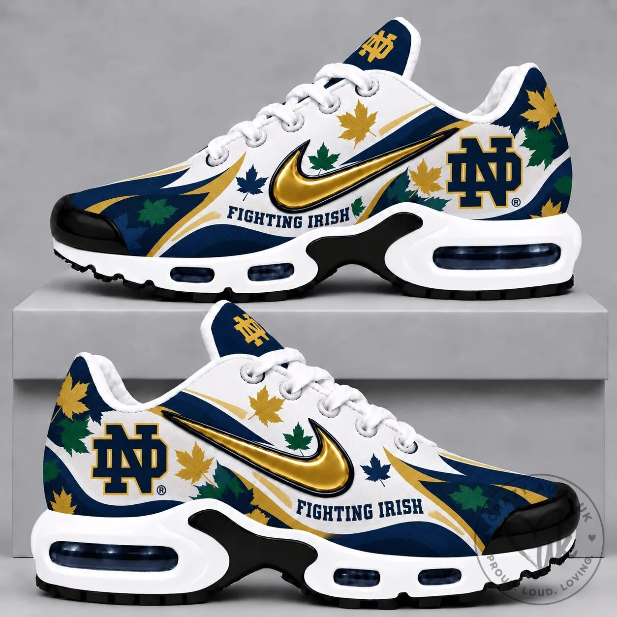 Notre Dame Fighting Irish Fall Season Air Max Sneakers