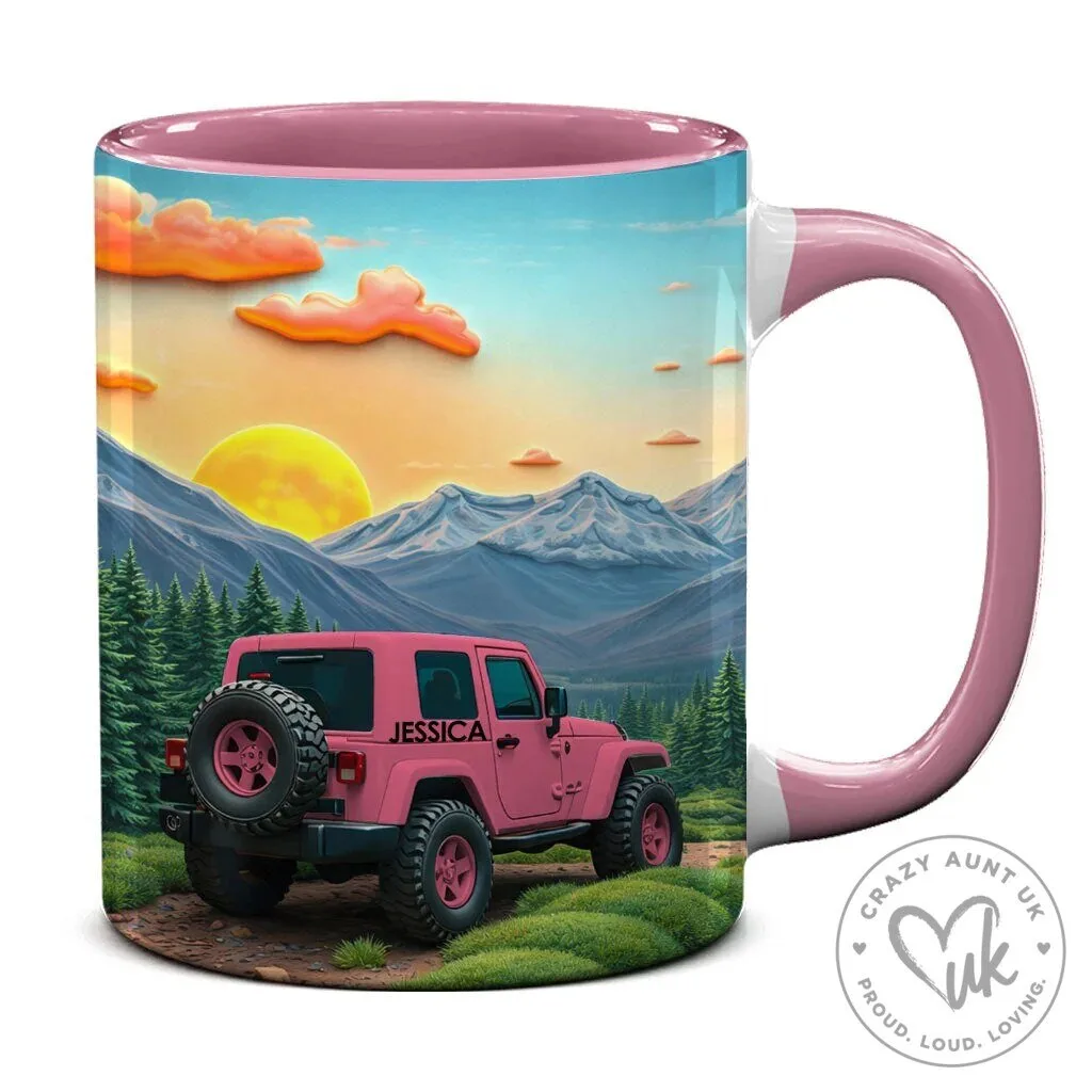 Personalized Jeep Wrangler Offroad Lovers Coffee Accent Mug