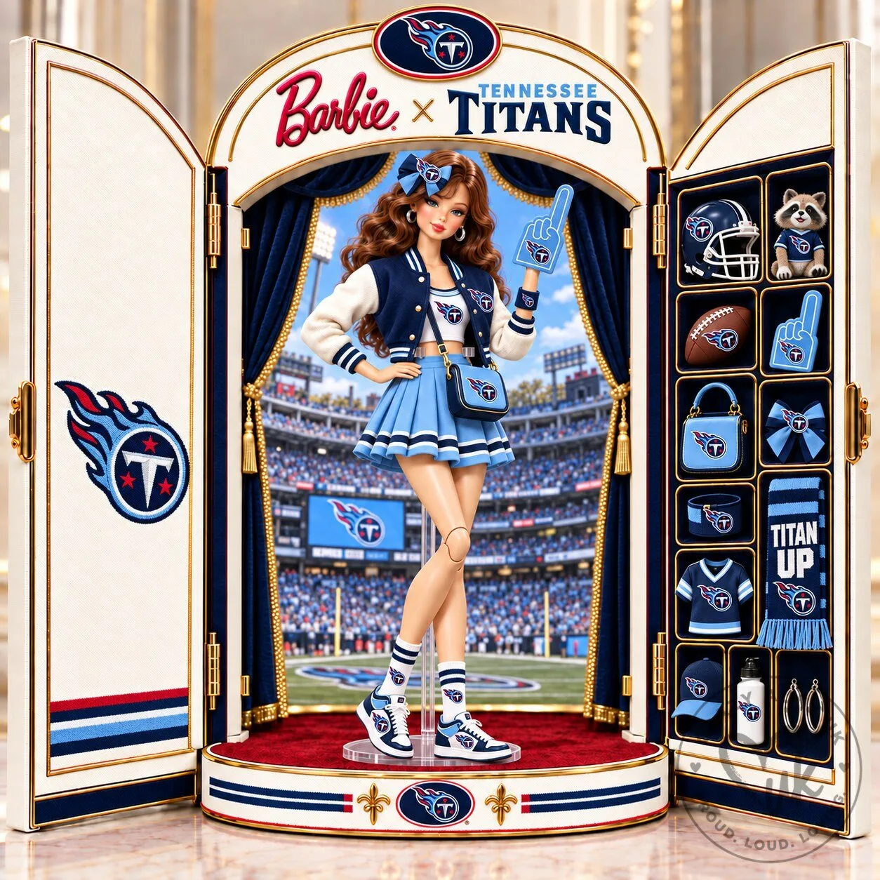 Barbie Tennessee Titans NFL Football Team Collectible Doll Figurine