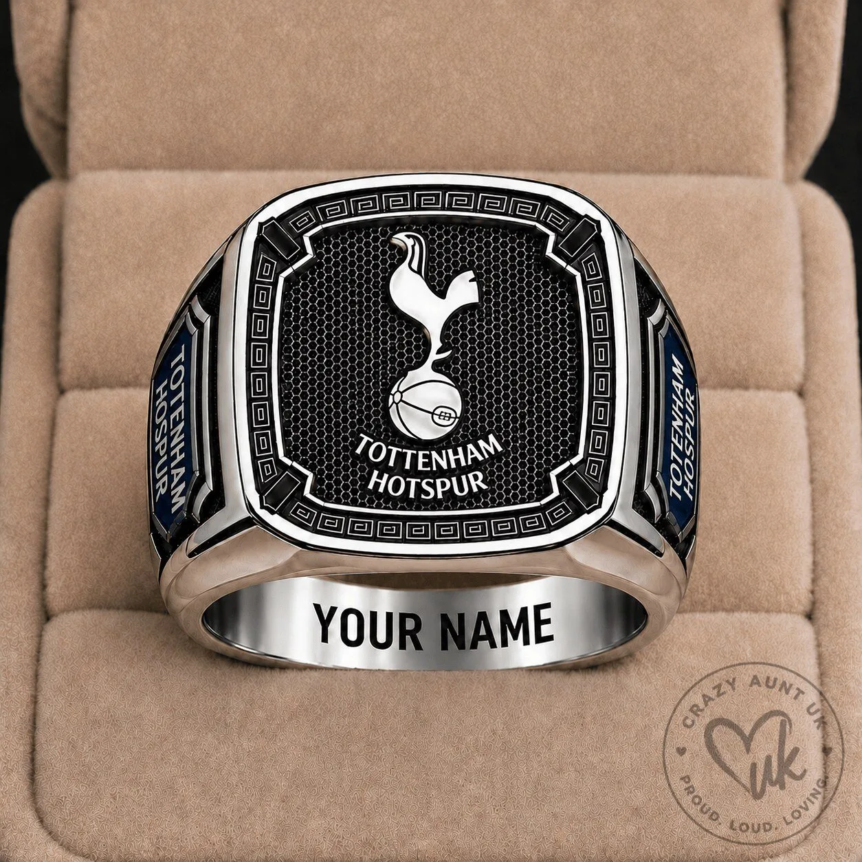 Elvis Presley The King of Rock and Roll American Flag Shoes 5 Tottenham Hotspur Football Club Custom Engraved Men's Ring
