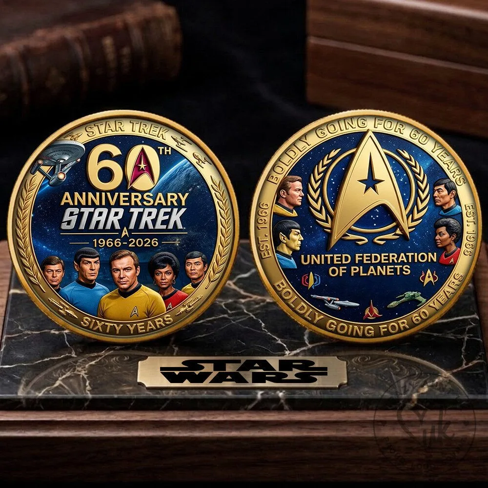 Commemorative Coin for the United Federation of Planets - 60th Anniversary of Star Trek