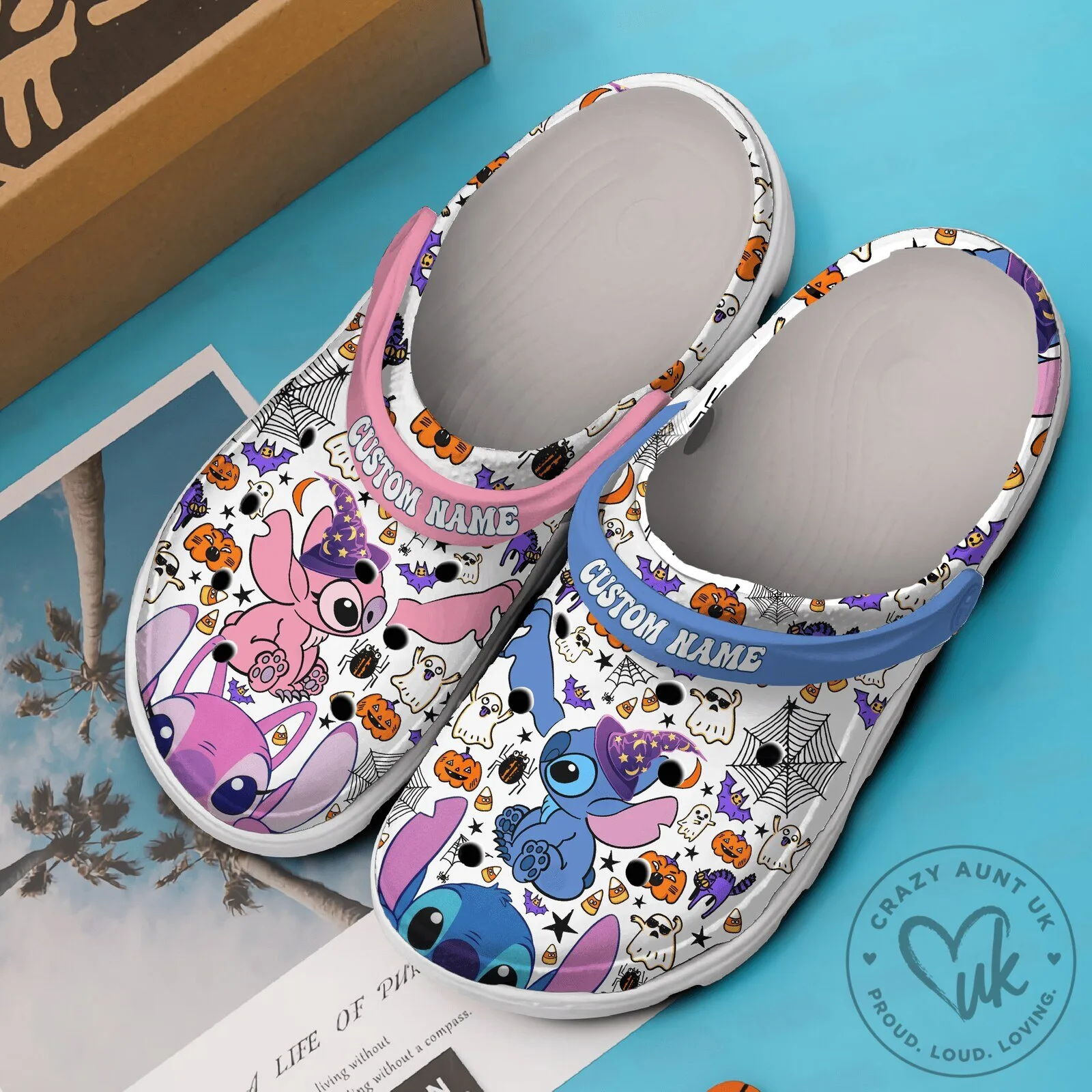 Lilo and Stitch Halloween Custom Name Clogs Crocband Shoes 7 Lilo and Stitch Halloween Custom Name Clogs Crocband Shoes