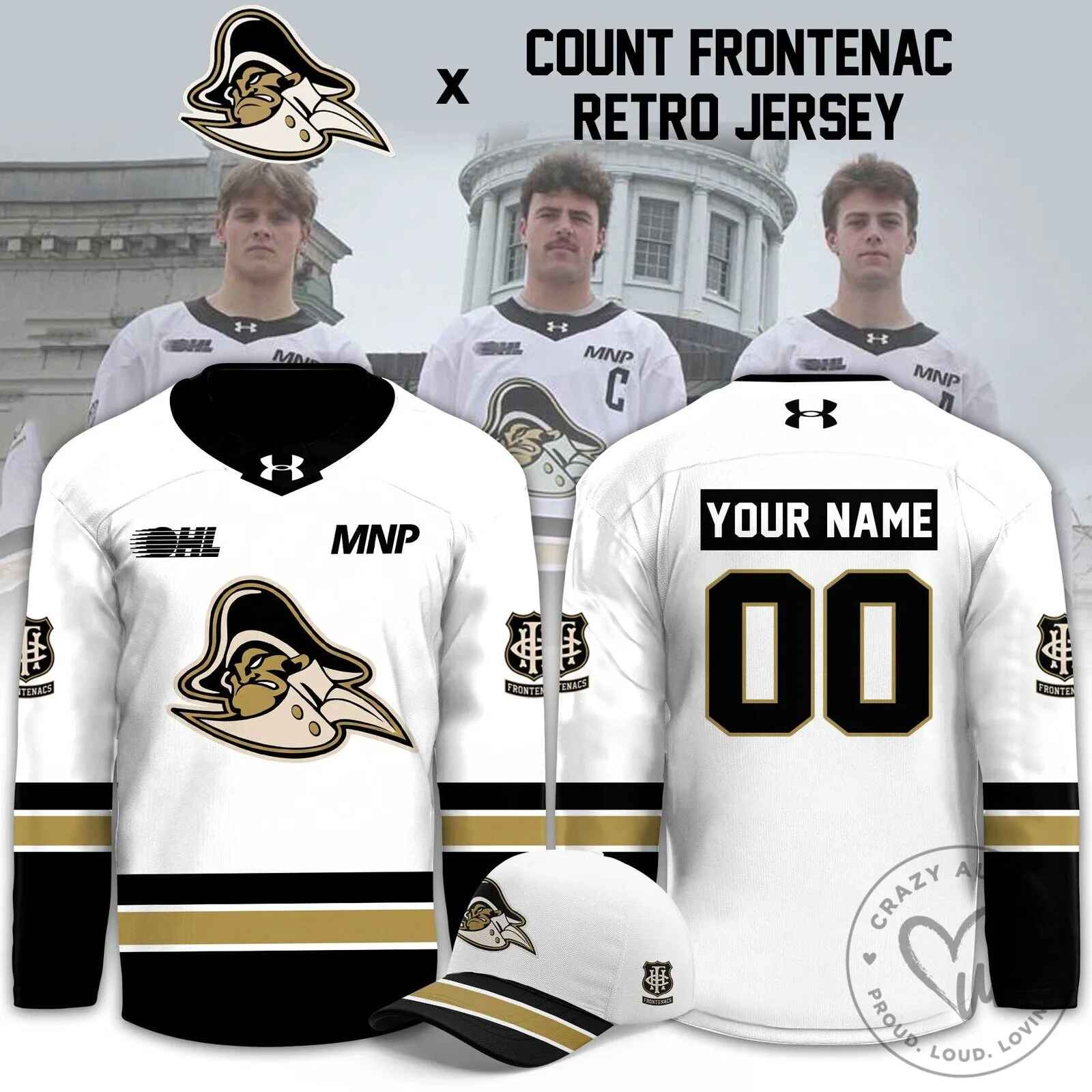 Kingston Frontenacs 2026 Count Frontenac Retro Limited Custom Hockey Jersey