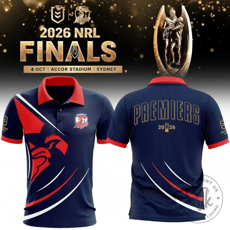 2026 NRL Finals Champions Rugby League Polo Shirt - Sydney Roosters 2 2026 NRL Finals Champions Rugby League Polo Shirt - Sydney Roosters