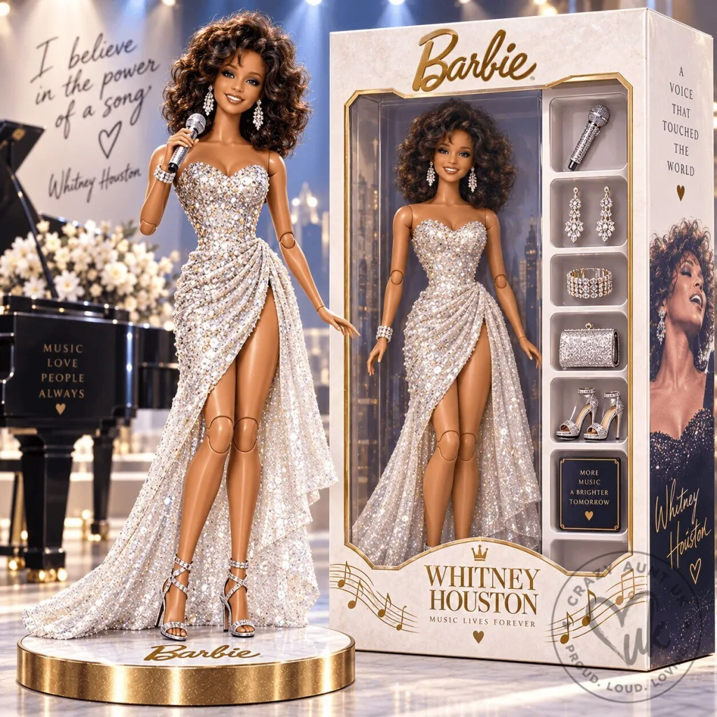 Whitney Houston Barbie Signature Music Lives Forever Doll Collectible Figurine Whitney Houston Barbie Signature Music Lives Forever Doll Collectible Figurine