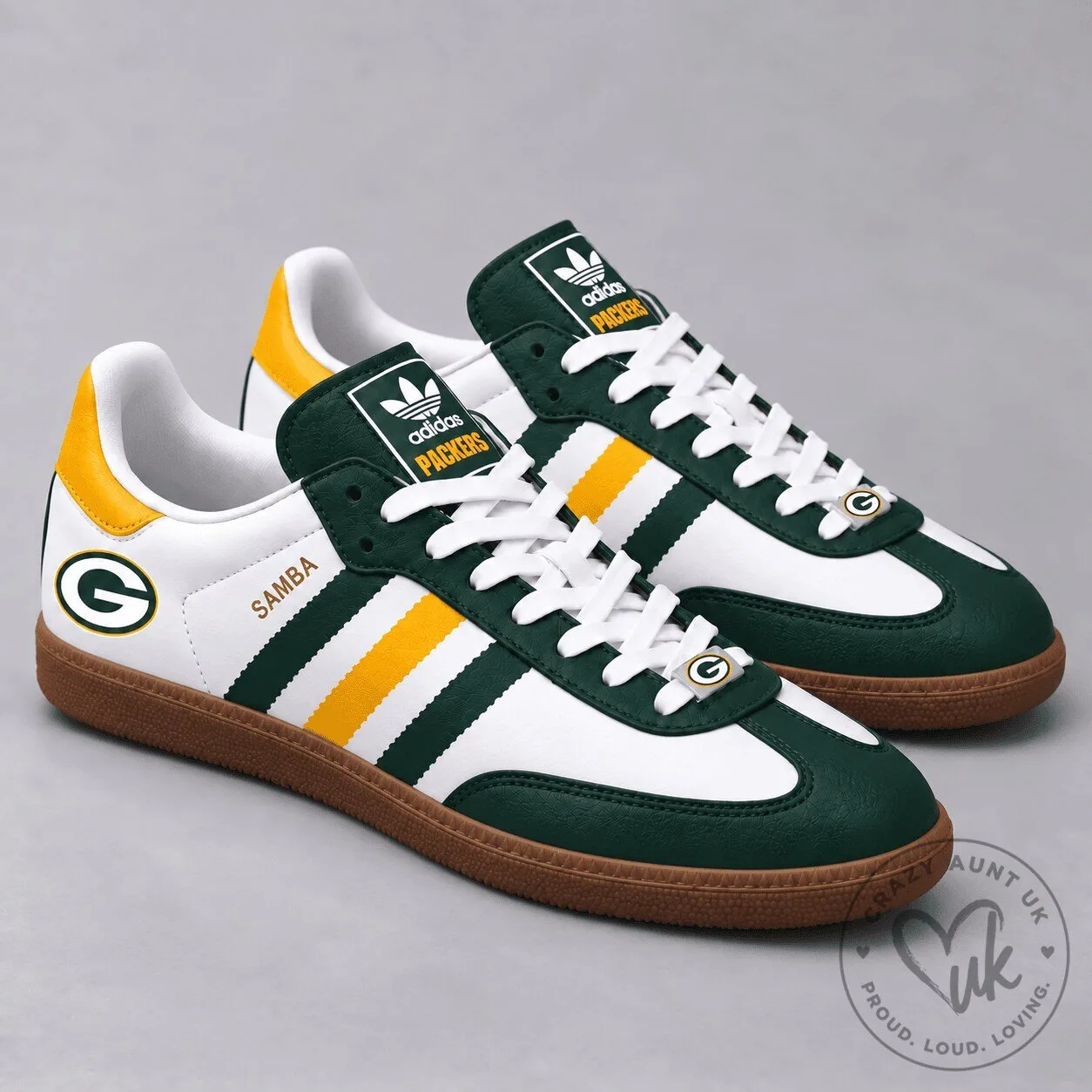 Green Bay Packers National Football League Team Logo Samba Shoes 2 Green Bay Packers National Football League Team Logo Samba Shoes