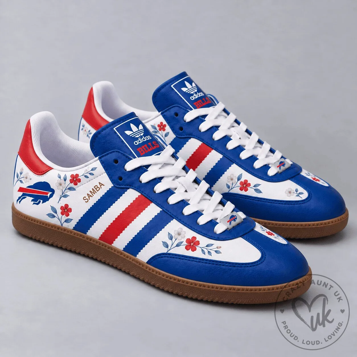 Buffalo Bills Floral Samba Game Day Shoes 2 Buffalo Bills Floral Samba Game Day Shoes