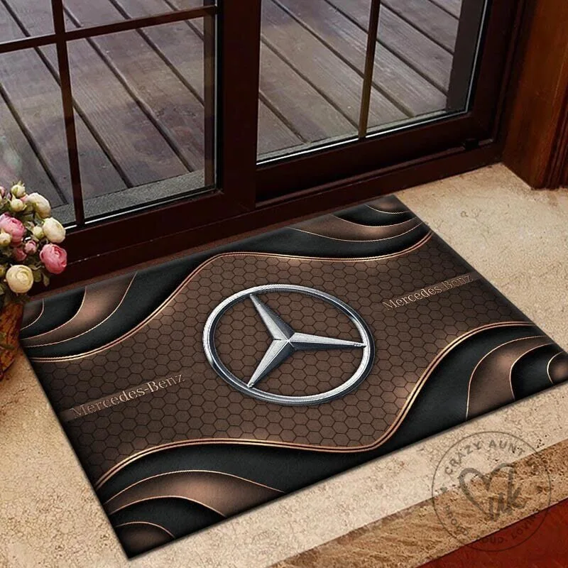 Mercedes-Benz Blue Hexagon Pattern Welcome Doormat 11 Mercedes-Benz Blue Hexagon Pattern Welcome Doormat