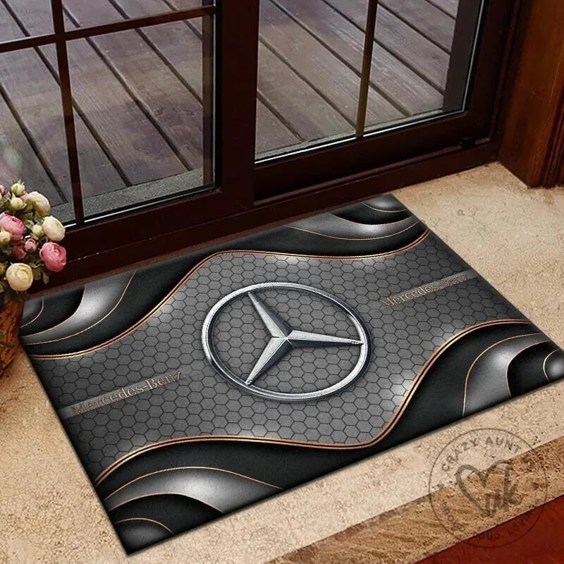 Mercedes-Benz Blue Hexagon Pattern Welcome Doormat 14 Mercedes-Benz Blue Hexagon Pattern Welcome Doormat