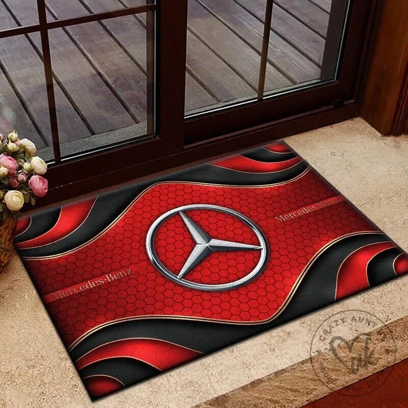 Mercedes-Benz Blue Hexagon Pattern Welcome Doormat 16 Mercedes-Benz Blue Hexagon Pattern Welcome Doormat
