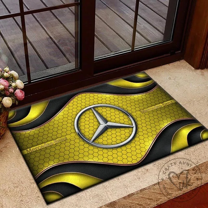 Mercedes-Benz Blue Hexagon Pattern Welcome Doormat 17 Mercedes-Benz Blue Hexagon Pattern Welcome Doormat
