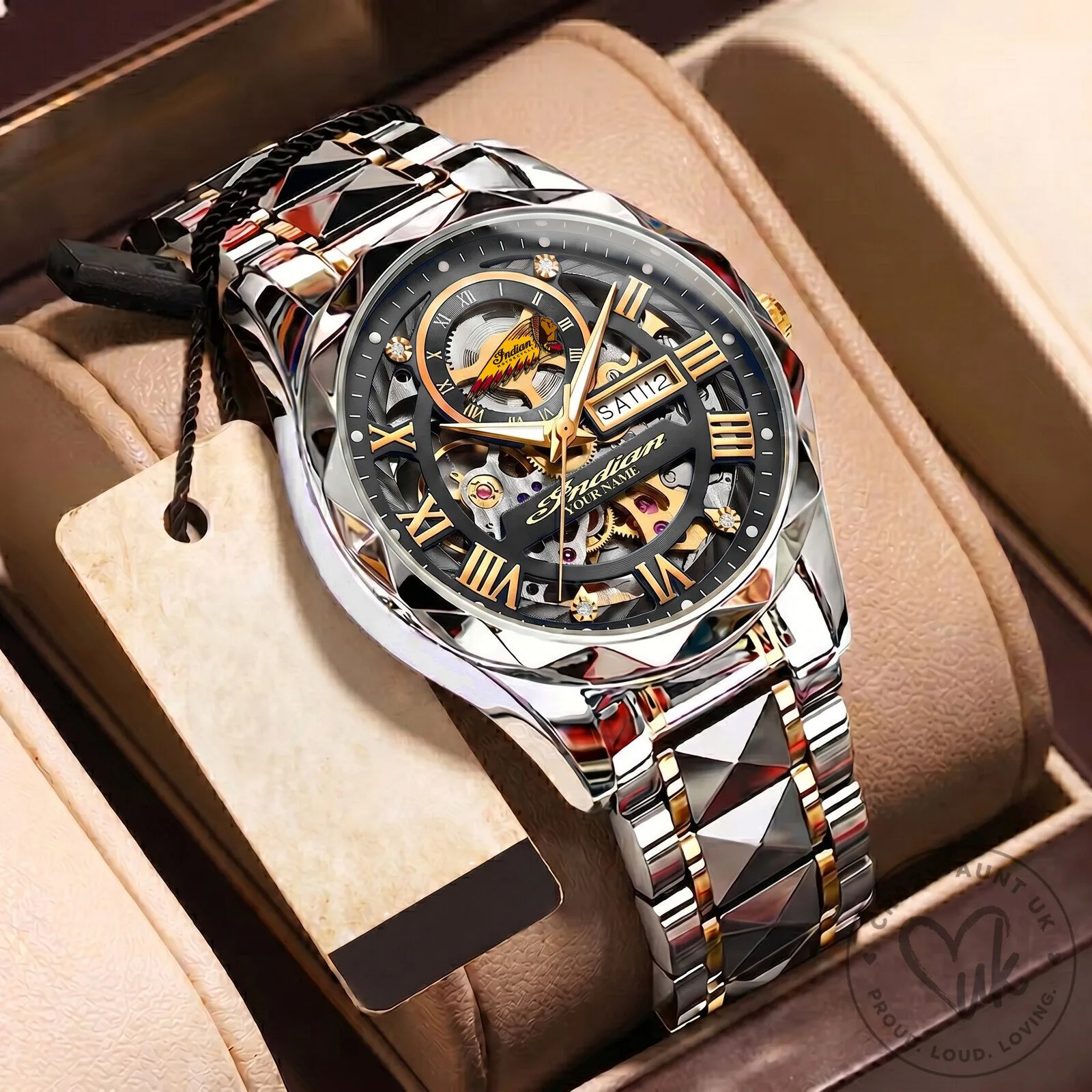 Elegant Fashion Design Automatic Mechanical Skeleton Watch for Men 14 Elegant Fashion Design Automatic Mechanical Skeleton Watch for Men