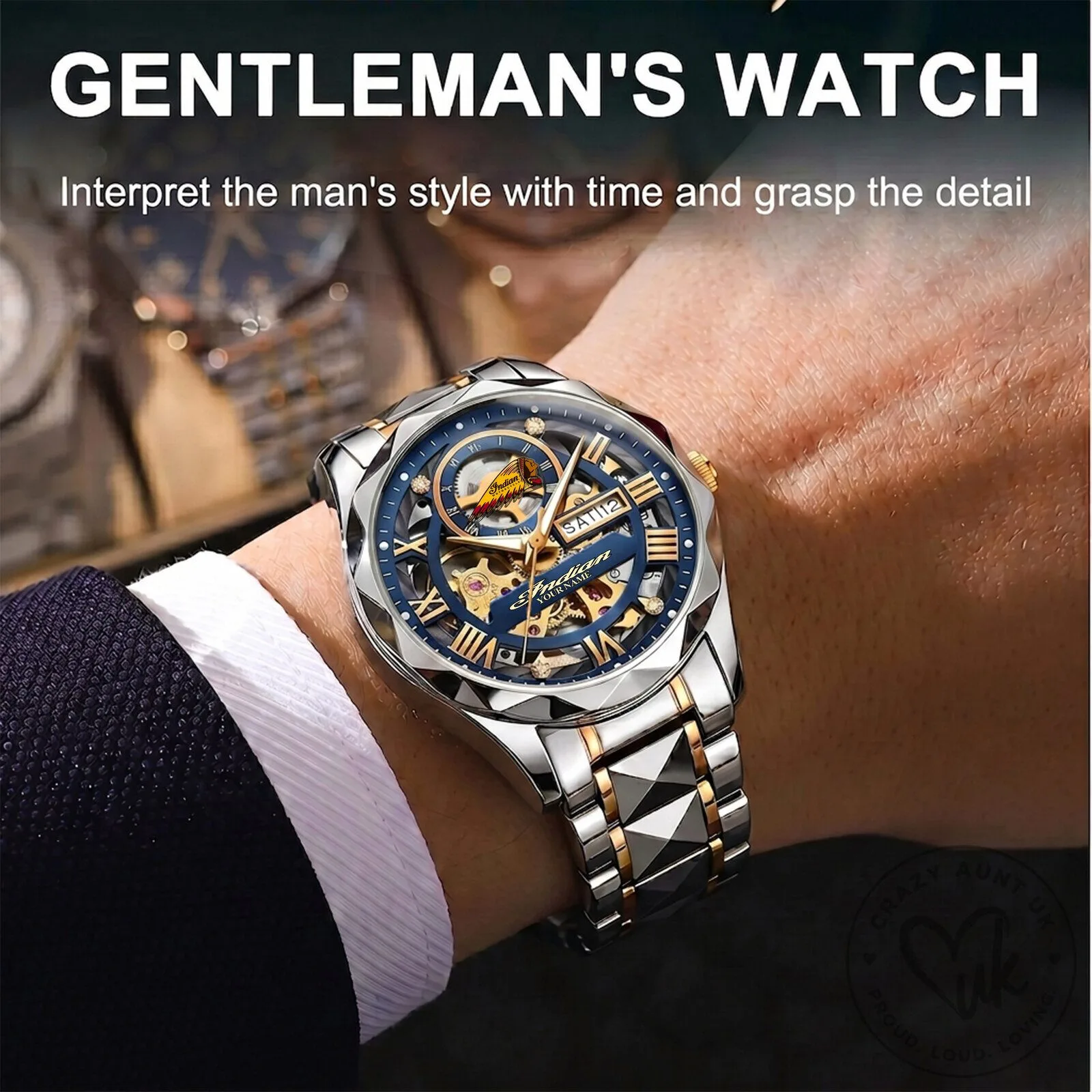 Elegant Fashion Design Automatic Mechanical Skeleton Watch for Men 15 Elegant Fashion Design Automatic Mechanical Skeleton Watch for Men