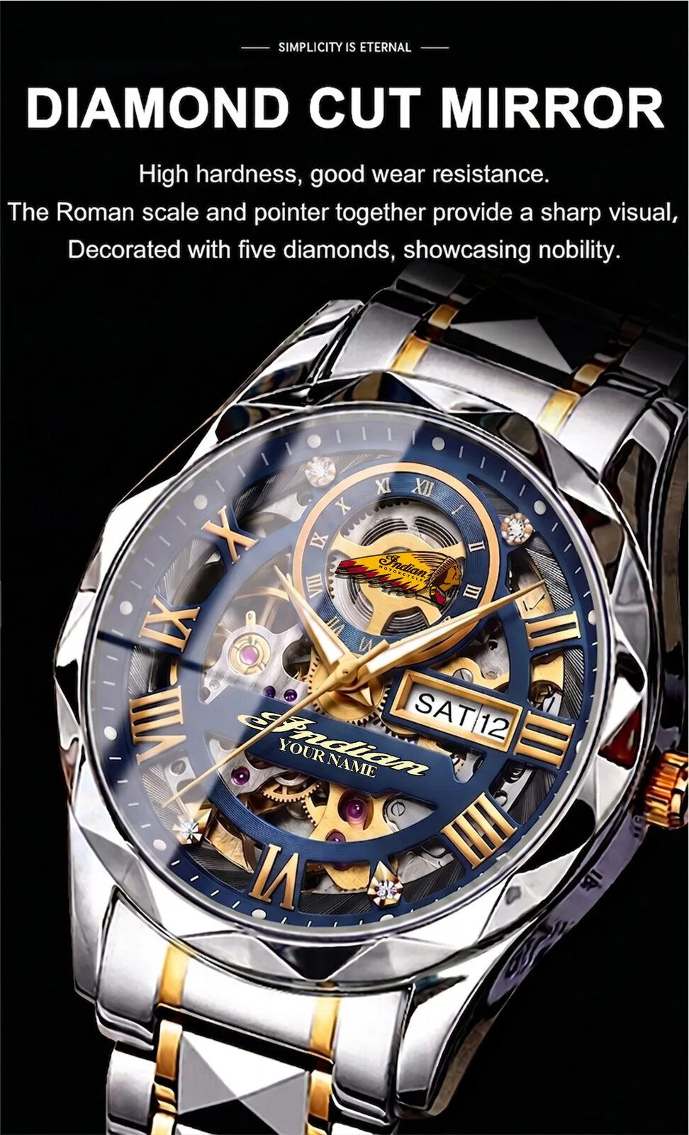 Elegant Fashion Design Automatic Mechanical Skeleton Watch for Men 17 Elegant Fashion Design Automatic Mechanical Skeleton Watch for Men