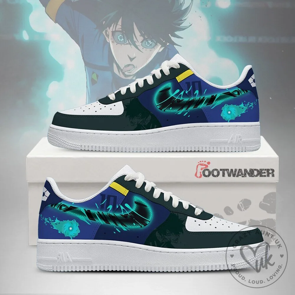Rin Itoshi Blue Lock Anime Character Custom Designed Athletic Sneakers