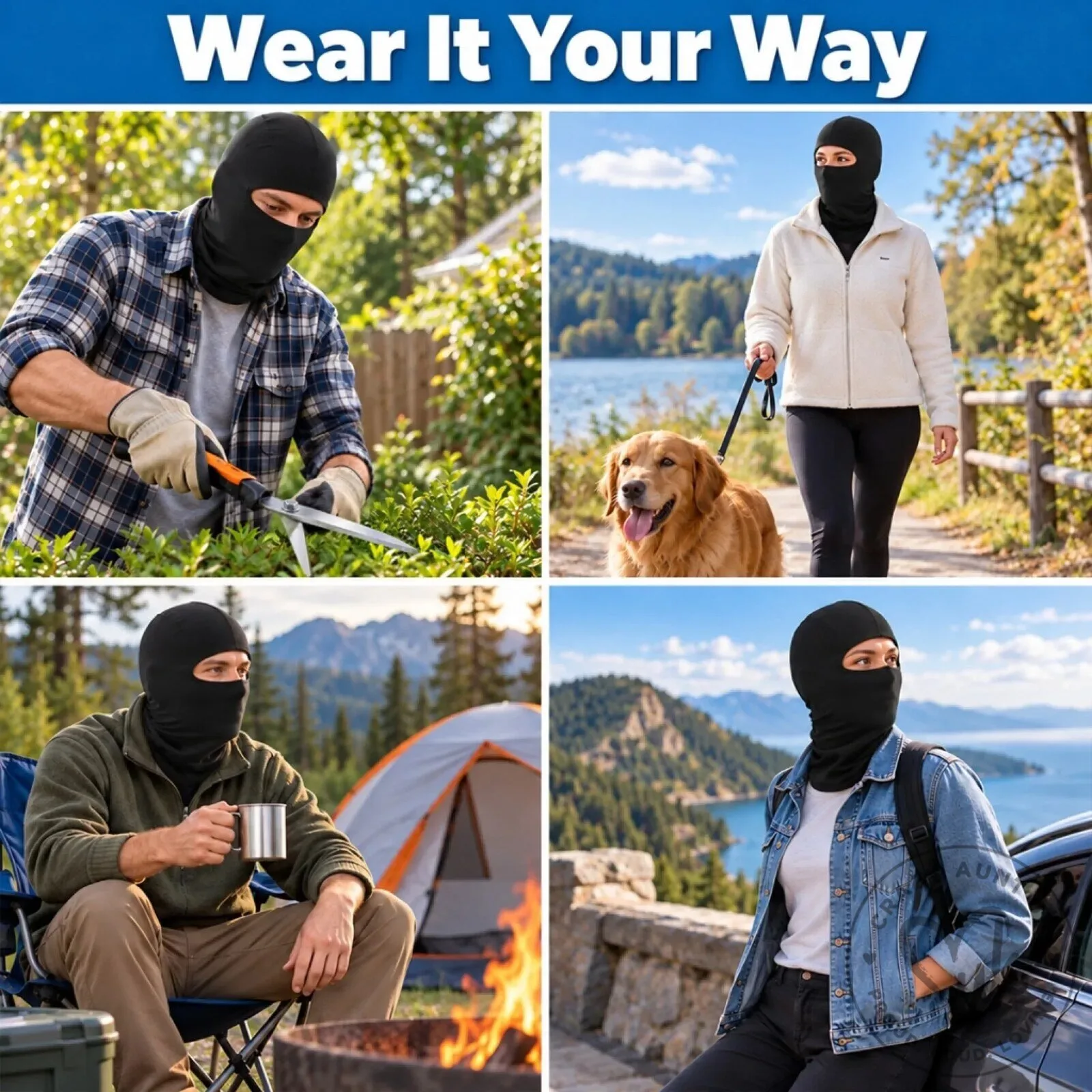 Funny Skiing Winter Balaclava Face Mask with Daisy Floral Pattern for Women 15 Funny Skiing Winter Balaclava Face Mask with Daisy Floral Pattern for Women