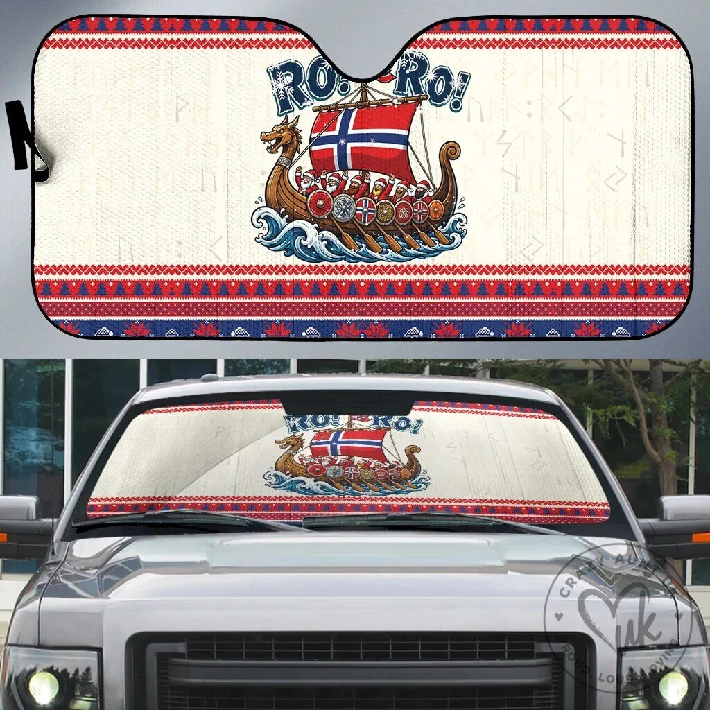 Norway Viking Ship Christmas Car Sunshade 6 Norway Viking Ship Christmas Car Sunshade