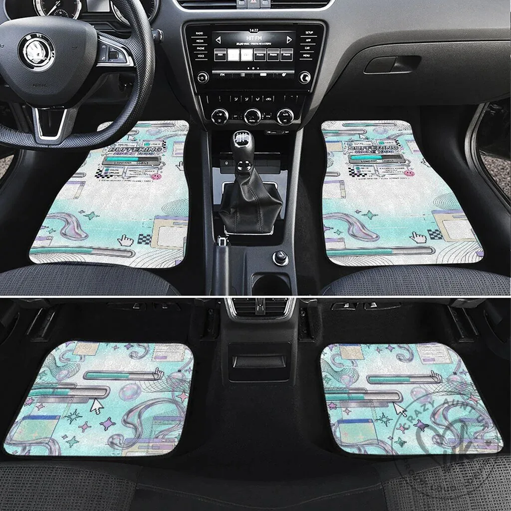 Buffering Since 1999 Y2K Retro Tech Vaporwave 90s Cyber Aesthetic Car Mat