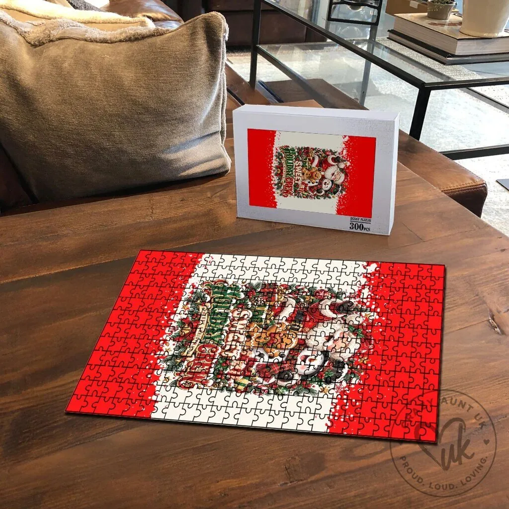 Sweet Holiday Crew Merry Christmas Santa Snowman Gingerbread Puzzle 9 Sweet Holiday Crew Merry Christmas Santa Snowman Gingerbread Puzzle