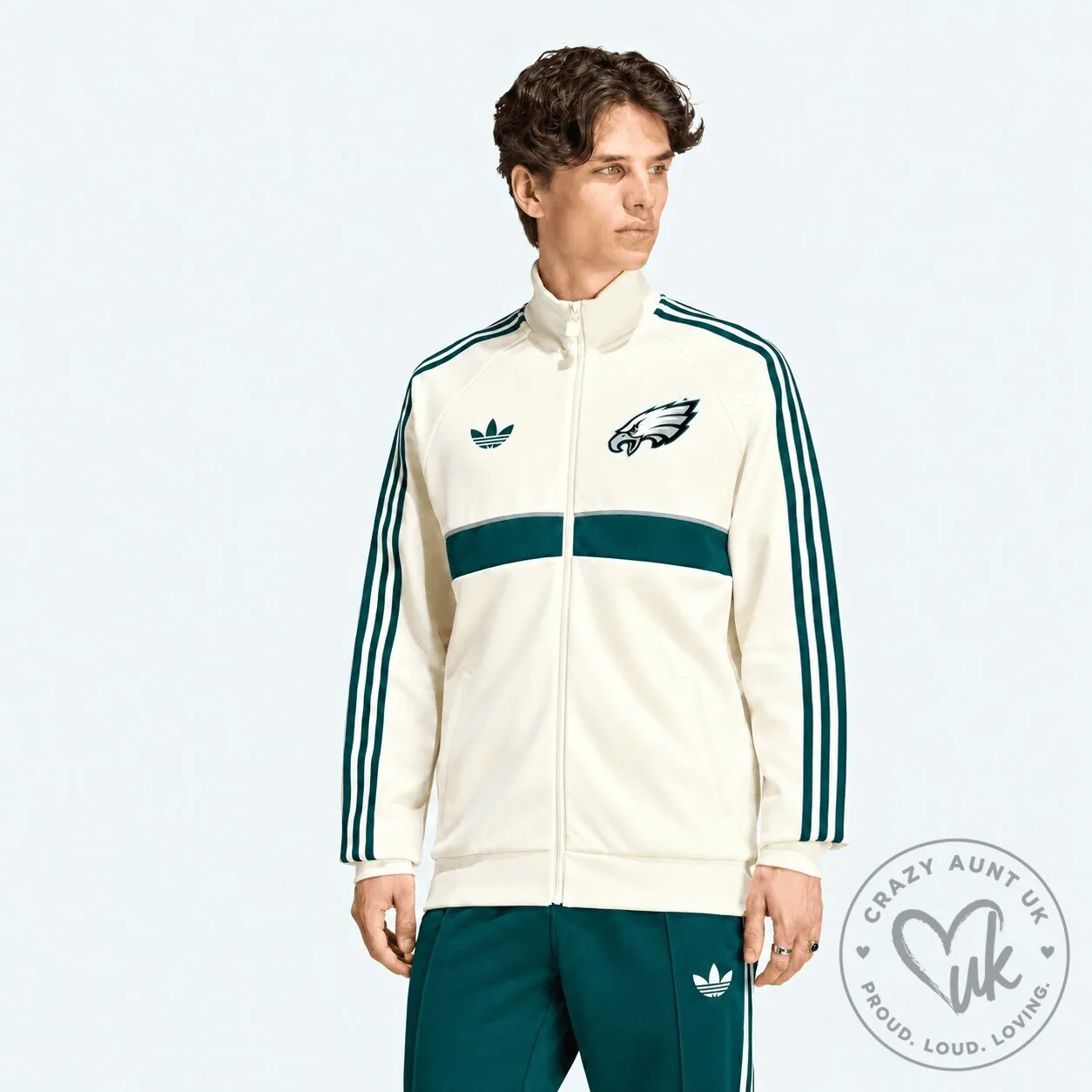 Philadelphia Eagles Adidas Team Spirit Full Zip Track Jacket